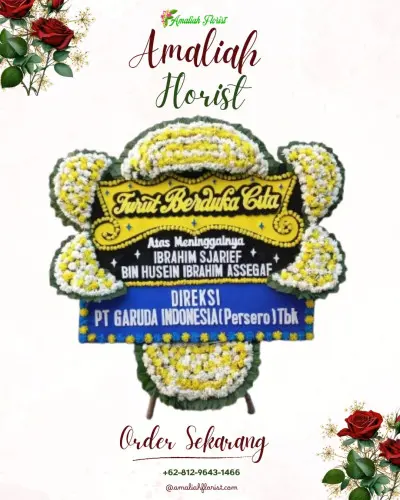 Papan Bunga Duka di Toboko